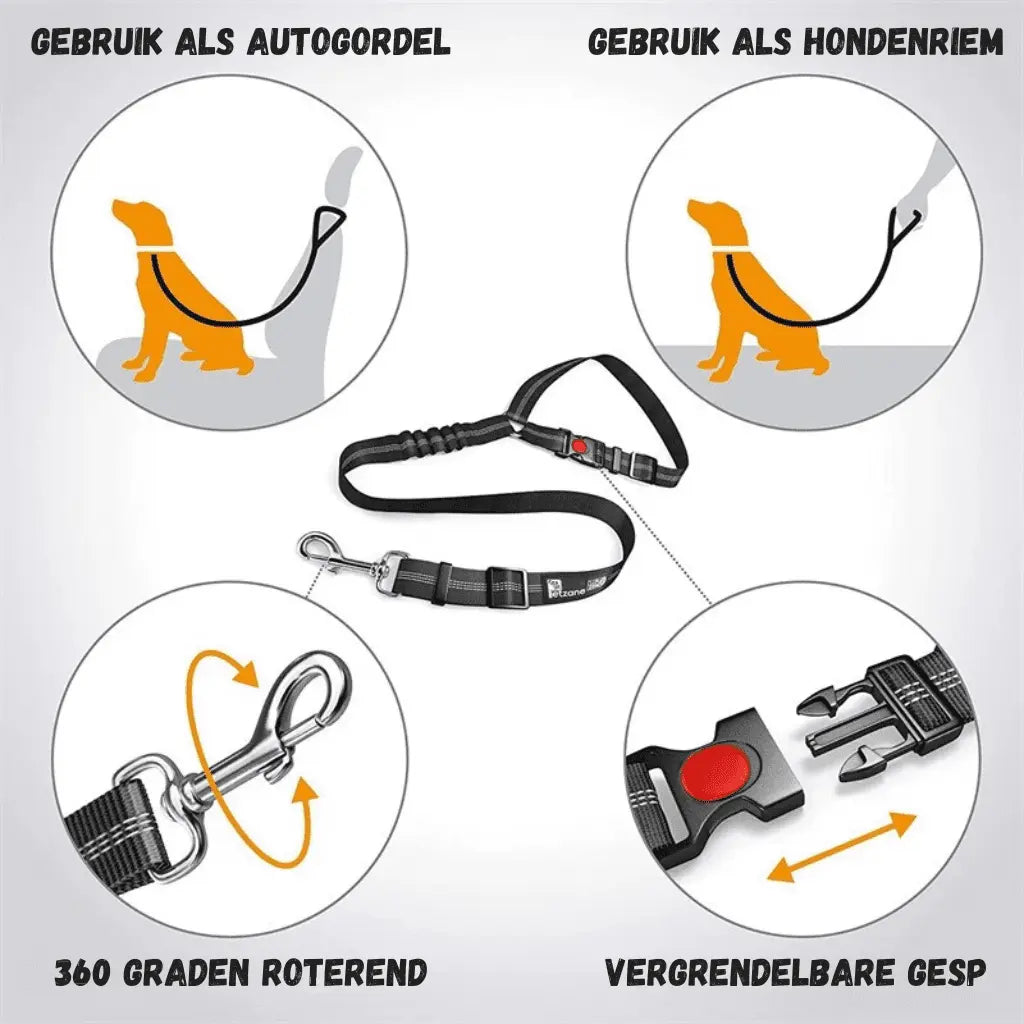 Furryride Autogordel (2-In-1) Hond