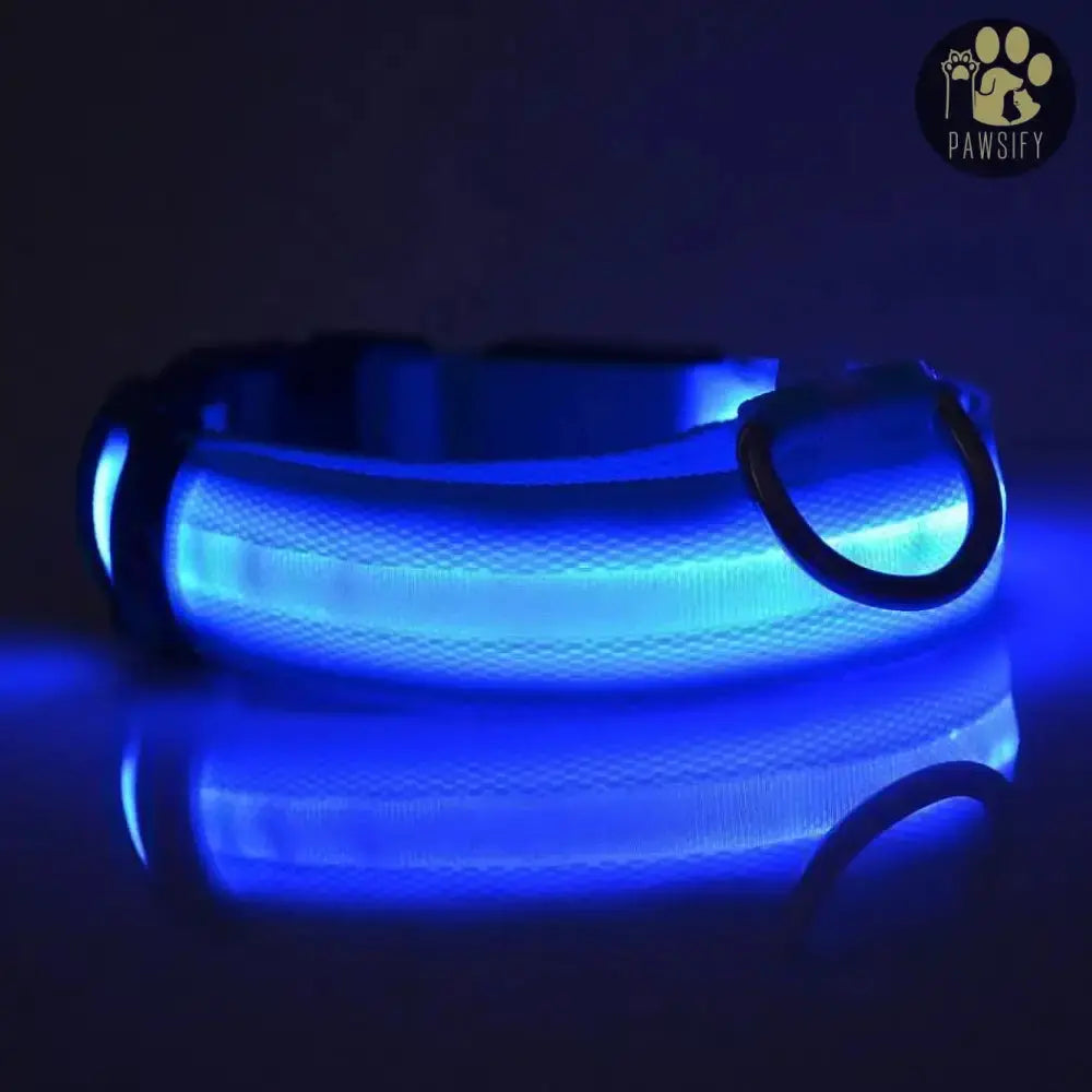 Brightbuddy Led Halsband voor honden kleur blauw