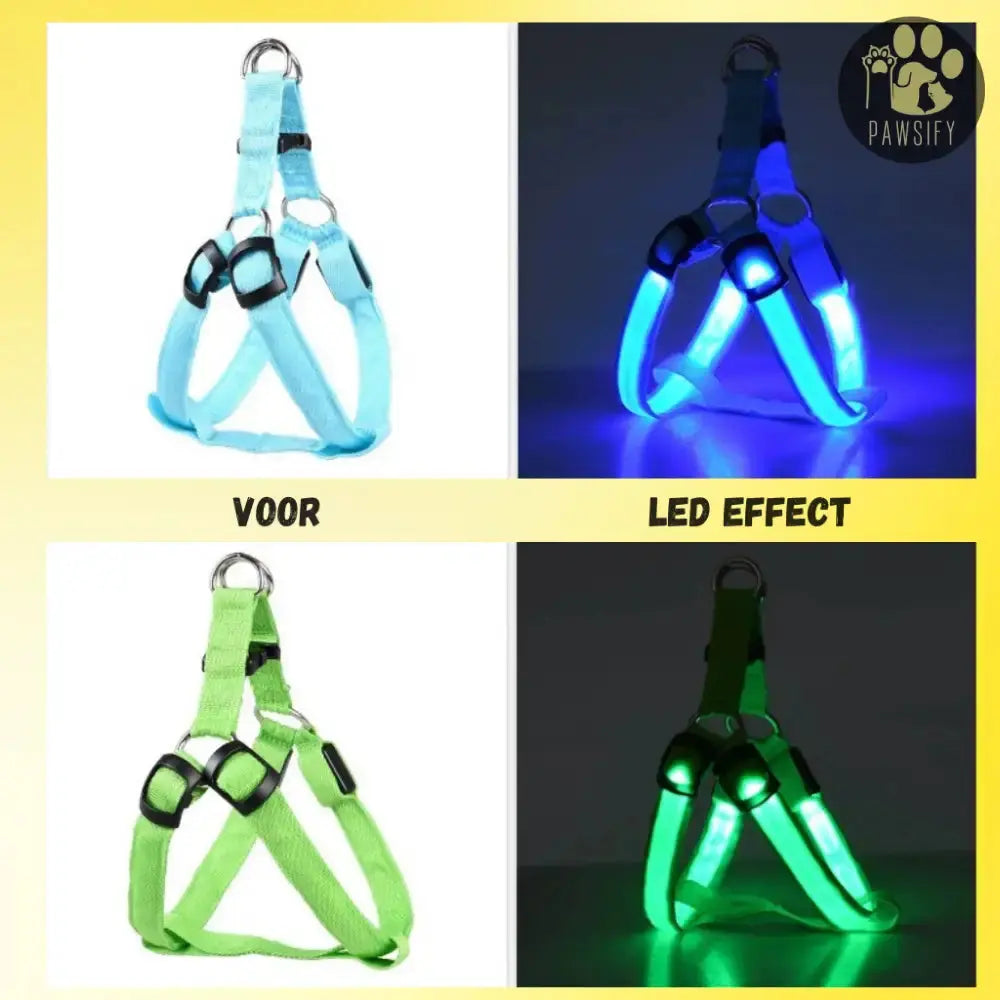 Brightbuddy Led Tuig harnas voor honden