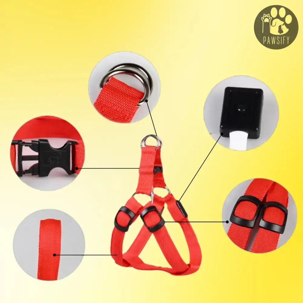 Brightbuddy Led Tuig harnas voor honden