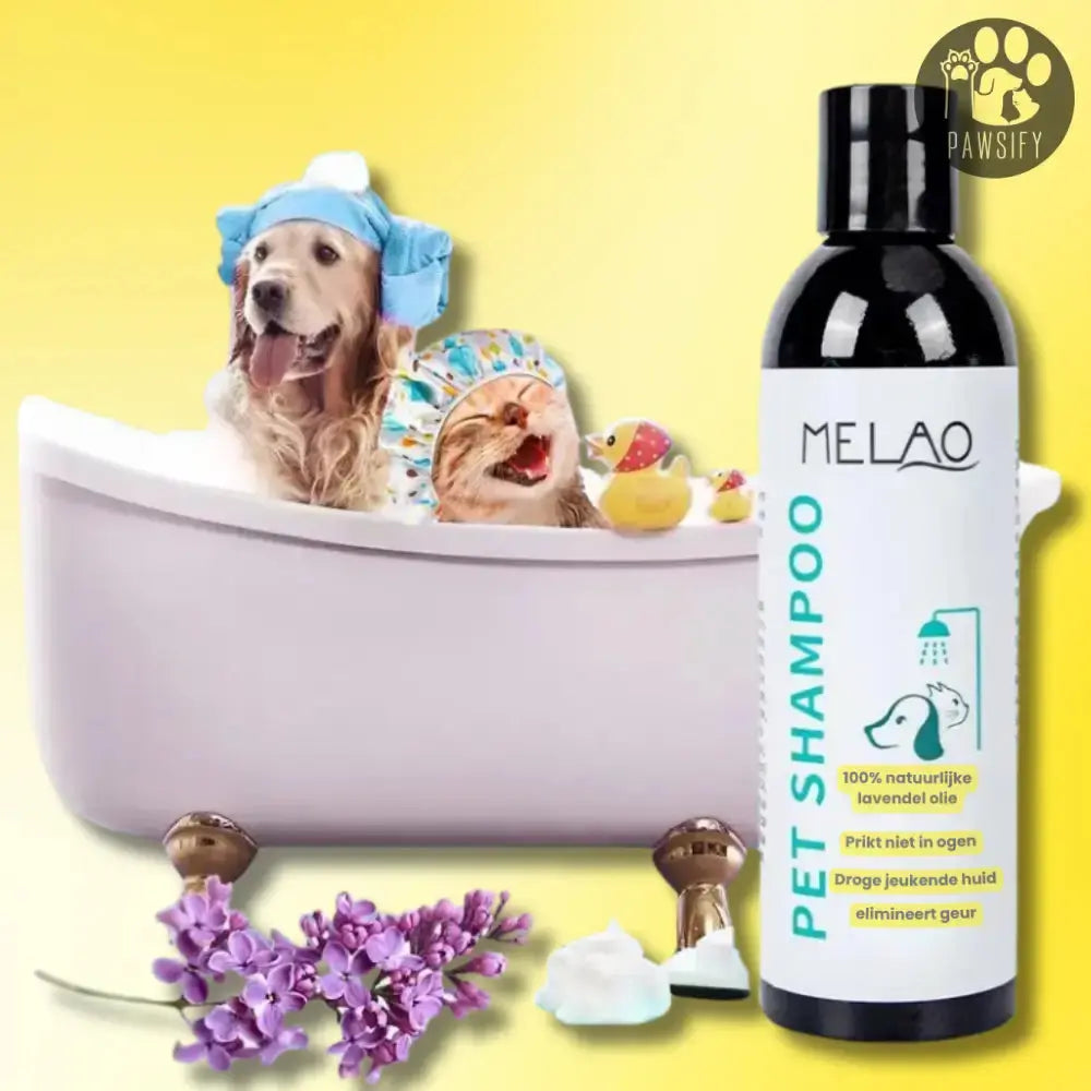 Bubbleclean Shampoo Hond of Kat anti-vlooien teken en luizen