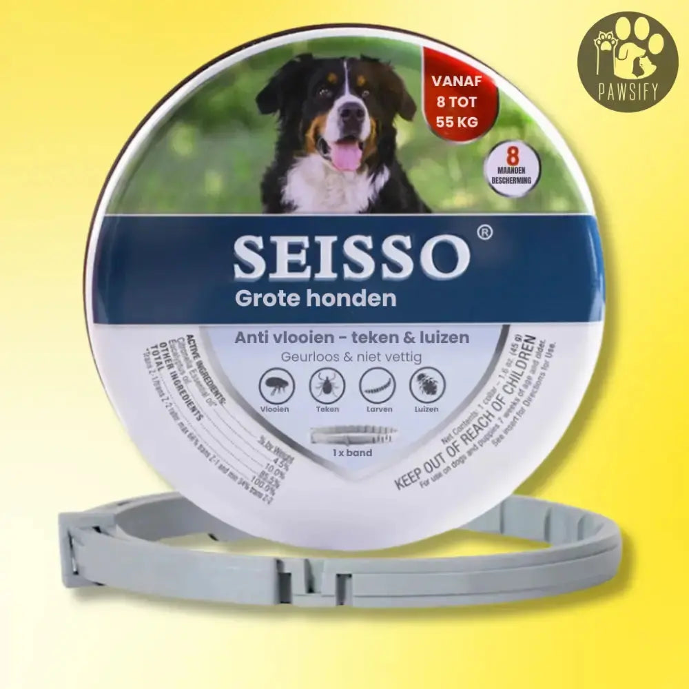 Fleaguard Anti-Teek & Vlooienband [𝟭 + 𝟭 𝗚𝗥𝗔𝗧𝗜𝗦] voor honden van 8 tot 55kg