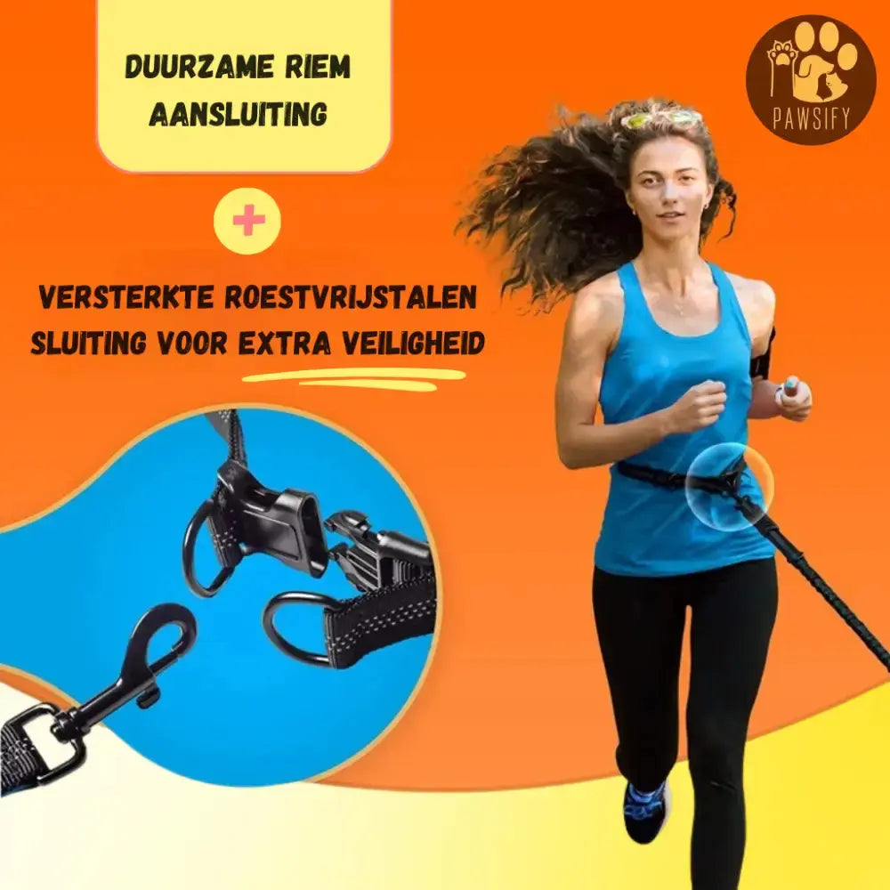 Twistfree Duo Leiband Handsfree dubbele Hondenleiband